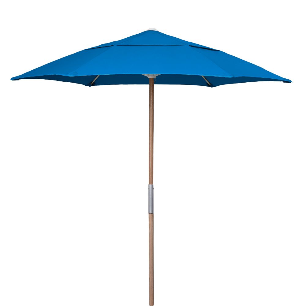 Fiberbuilt Umbrellas & Cushions 7BPU-6R-WDO-SP-Pacific Blue 7.5